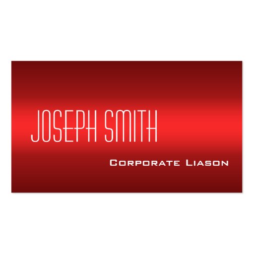 Plain Shades of Red Professional Business Cards