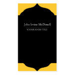Plain & Simple Framed Black Vertical Business Card business cards