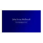 Plain & Simple Gradient Blue Business Card business cards