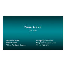 plain, simple, shining dark blue business card template