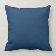 Plain Steel Blue Background Pillows