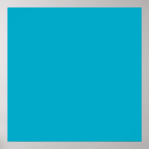 Plain Teal Background Print | Zazzle