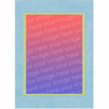 Plain Teal Green Photosculpture Template Photo Cutout
