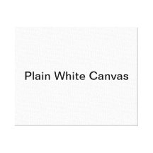 Plain White Canvas Canvas Prints