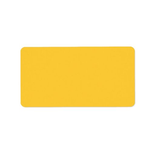 Plain Yellow Background. Personalized Address Labels