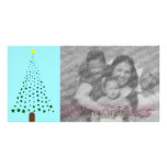 Plaine d'arbre de Noël d'étoile Cartes De Vœux Avec Photo