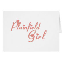 Plainfield Girl tee shirts Greeting Card