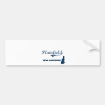 Plainfield New Hampshire City Classic Bumper Stickers