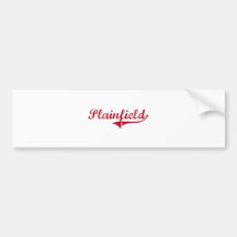 Plainfield New Jersey Classic Design Bumper Stickers