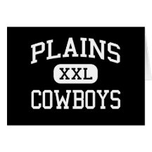 Plains - Cowboys - High School - Plains Texas Greeting Card