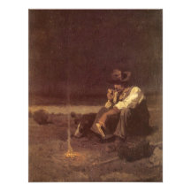 Plains Herder by NC Wyeth, Vintage Cowboy with Dog Personalized Invites