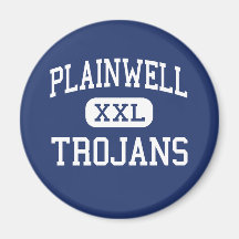 Plainwell Trojans Middle Plainwell Michigan Fridge Magnets