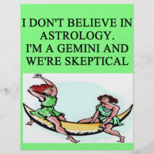 Plaisanterie d'astrologie de GÉMEAUX Prospectus En Couleur
