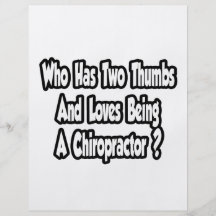 Plaisanterie de chiroprakteur… deux pouces prospectus