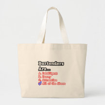 Plaisanterie de jeu-concours de barman… sac