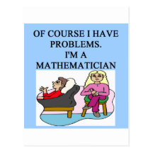 Plaisanterie de psychologie de MATHS Carte Postale
