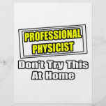 Plaisanterie professionnelle de physicien… prospectus