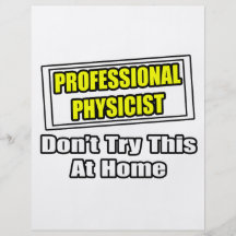 Plaisanterie professionnelle de physicien… prospectus