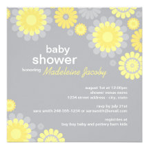Plaisir gris jaune de marguerite de l'invitation |