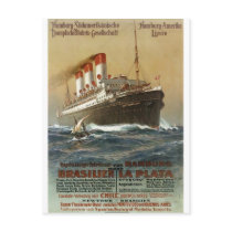 Plakat der Hamburg 1899 - Cruise Ship Liner