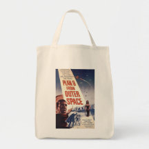 Plan nine from outer space" canvas bag