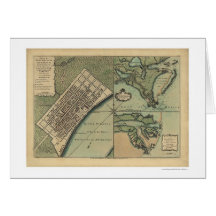 Plan of New Orleans Map 1759 Cards