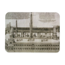 Plan of the Circus Maximus, Rome, engraved by the Flexible Magnet