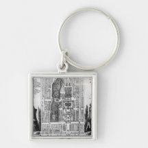 Plan of the Gardens of the Emperor of Peking, from Keychain