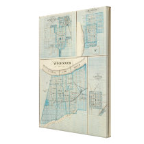 Plan of Vincennes, Knox Co with Sullivan Gallery Wrap Canvas