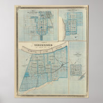 Plan of Vincennes, Knox Co with Sullivan