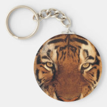 Plan rapproché de tigre et personnel porte-clef