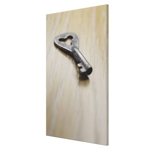Plan rapproché d'une clé impression sur toile