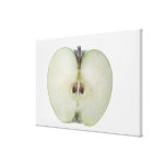 Plan rapproché d'une pomme coupée en tranches de f impressions sur toile