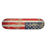 Planche à roulettes affligée de drapeau américain