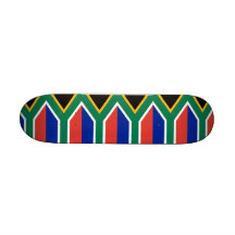 Planche à roulettes avec le drapeau de l'Afrique d
