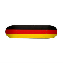 Planche à roulettes avec le drapeau de l'Allemagne