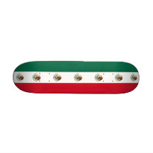 Planche à roulettes avec le drapeau du Mexique
