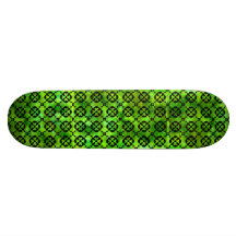 Planche à roulettes croisée verte