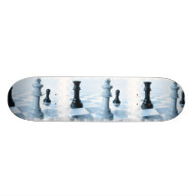 Planche à roulettes de conception d'échecs