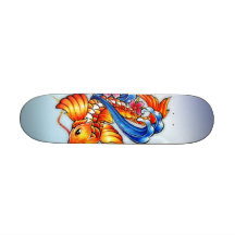 Planche à roulettes de poissons de Koi de vol mini