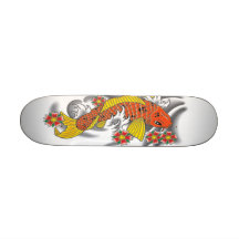 Planche à roulettes de poissons de Koi mini
