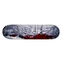 Planche à roulettes d'hiver de rivière de sang