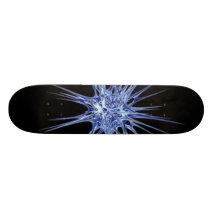 Planche à roulettes épineuse de matière