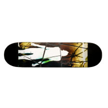 Planche à roulettes fraîche d'art
