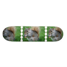 Planche à roulettes grise d'écureuil