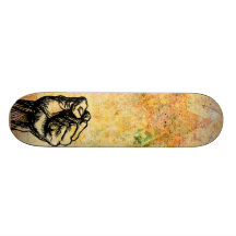 planche à roulettes urbaine de graffiti