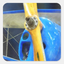 Planes - Great Lakes Sport Trainer Square Sticker