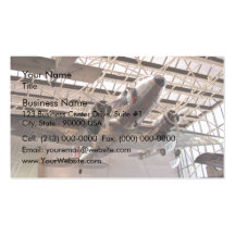 Planes in show business card templates