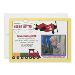 Planes & Trains Custom 5x7 Birthday Party Invite 5