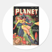 Planet Comics No 70 Round Stickers